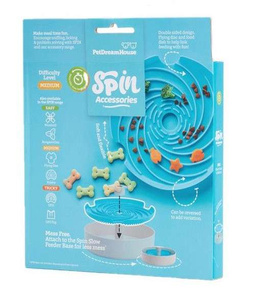 Pet Dream House Spin Lick Frisbbe Blue Medium mata do lizania