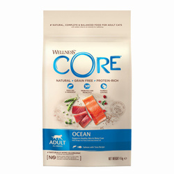 Wellness Core Ocean Salmon karma sucha dla dorosłych kotów łosoś i tuńczyk 4 kg