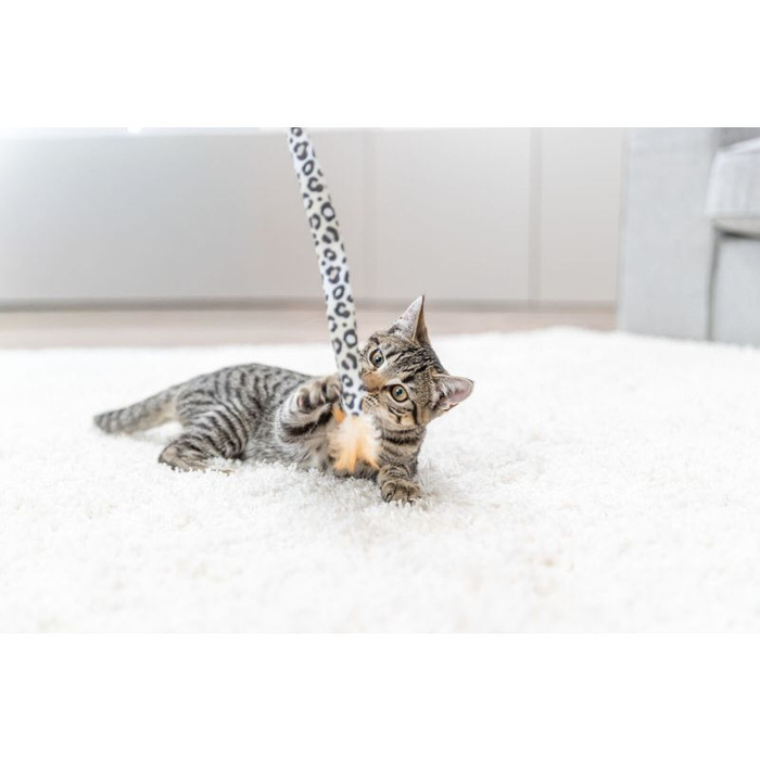 Trixie Wędka dla kota plastik/plusz 50cm z kocimiętką