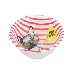 Barry King Miska nierdzewna emaliowana ze wzorem FRENCH BULDOG 470ml