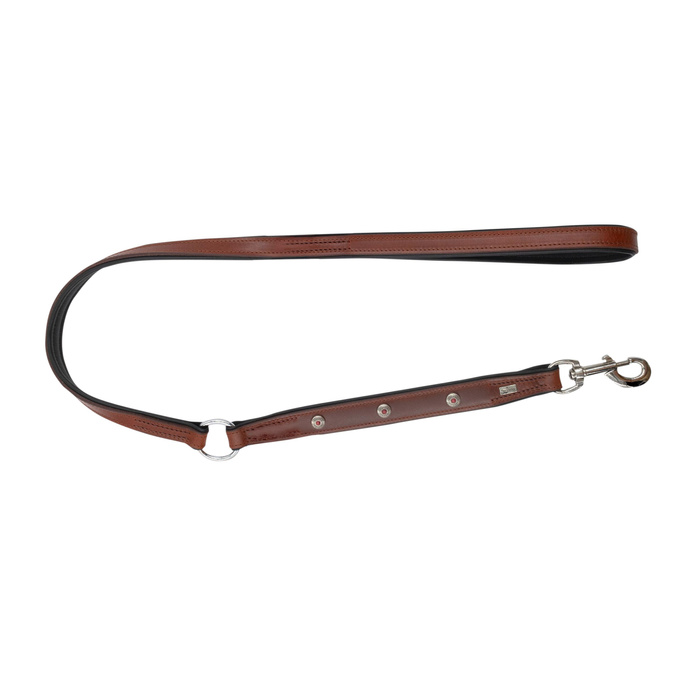 Barry King Smycz skórzana 20mm x 100cm czerwona-czarna