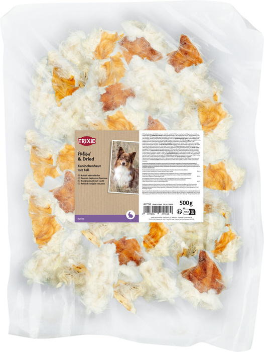 Trixie Skóra królicza z sierścią przysmak dla psa 500g