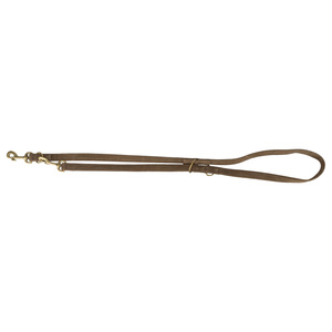 Trixie Pure smycz regulowana dla psa skórzana brązowa M-L: 2m/20mm