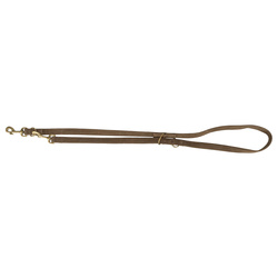 Trixie Pure smycz regulowana dla psa skórzana brązowa M-L: 2m/20mm