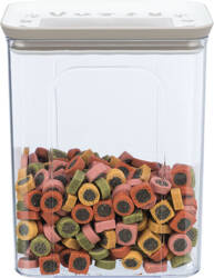 Trixie Pojemnik na karmę 2,2l/15x14x19cm przezroczysty/biały