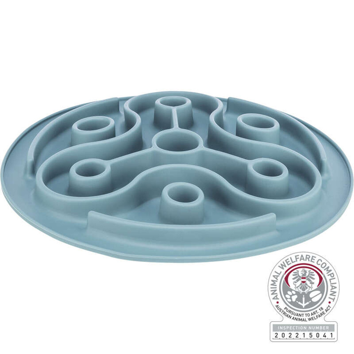 Trixie Slow Feeding niebieska TPE 28cm miska spowalniająca jedzenie