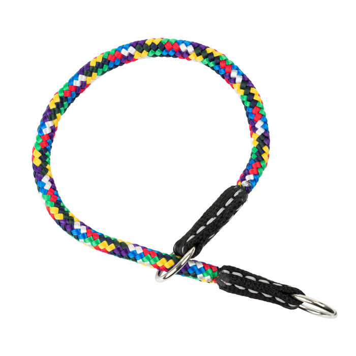 Barry King Obroża dla psa zaciskowa sznurek 8mm/40cm multikolor