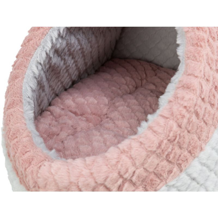 Trixie Kaline Mio Legowisko Zamknięte Szaro-Różowe 35x26x41cm