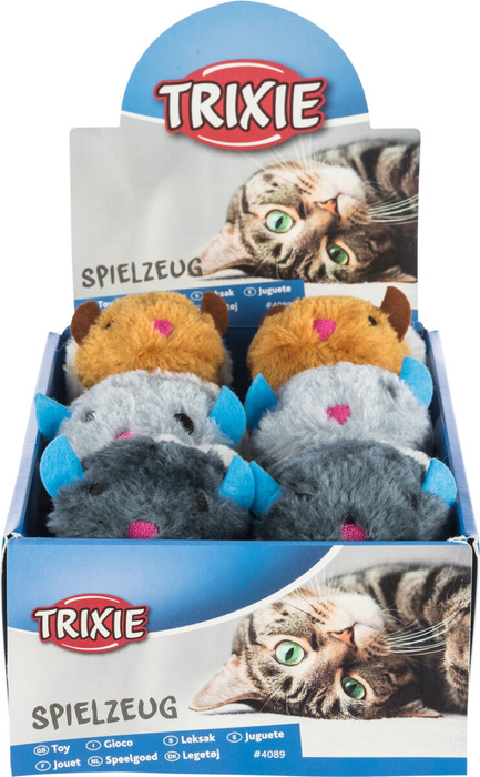 Trixie Zabawki pluszowe ruchome 12/box