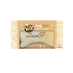 Lolo Pets Tort dla psa Love waniliowy 250g