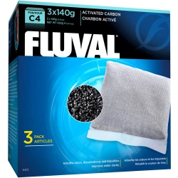 Fluval Activated Carbon Wkład węglowy do filtra C4 3x140g