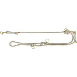Trixie Smycz Soft Rope S-XL: 2m/10mm szara/jasnoszara nylon