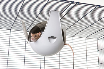 Savic Sputnik XL domek dla szczura szaro-czarny plastik 29x26x19cm