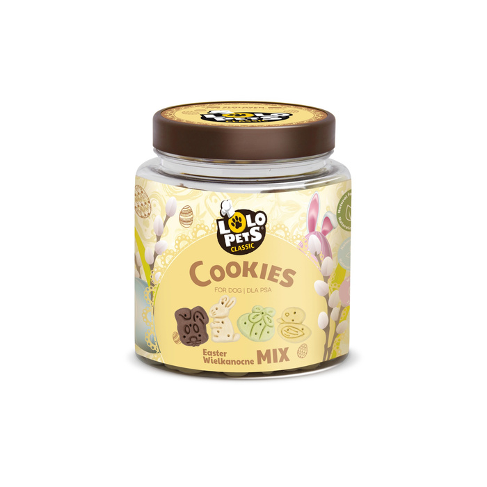 Lolo Pets Ciastka dla psa Wielkanocne mix w słoiku 230g