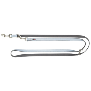 Trixie Premium Reflect smycz regulowana dla psa grafitowa M-L: 2,00m/20mm odblaskowa