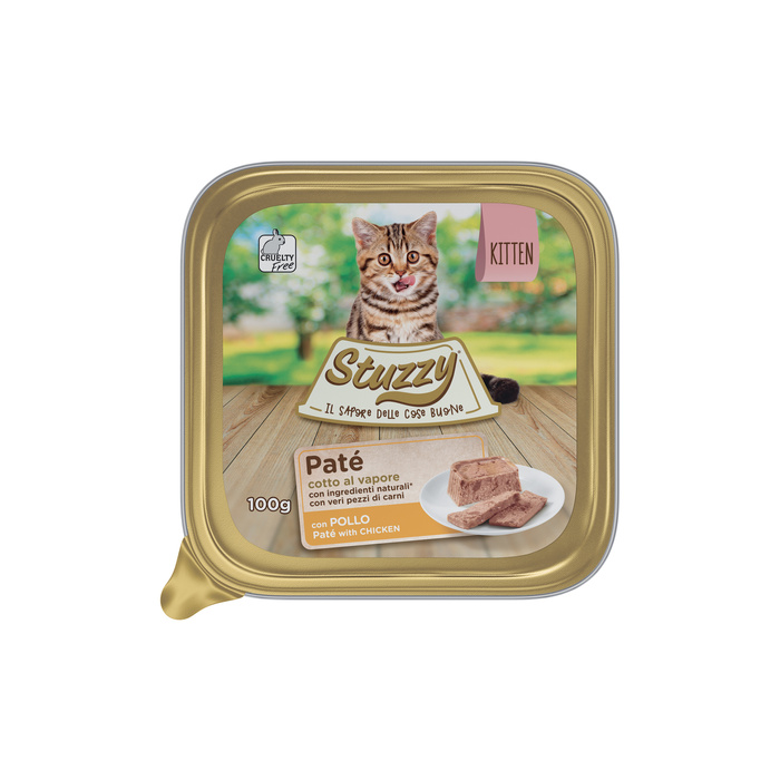 Stuzzy Kot Tray Pate kitten kurczak 100g