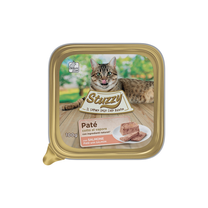 Stuzzy Kot Tray Pate łosoś 100g