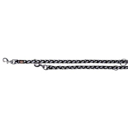 Trixie Cavo Reflect smycz regulowana dla psa czarna L-XL: 2,00m/18mm odblaskowa