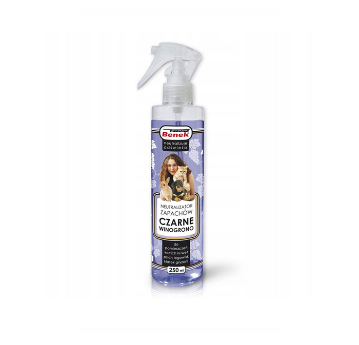 Super Benek Neutralizator zapachów 250ml Czarne Winogrono Spray