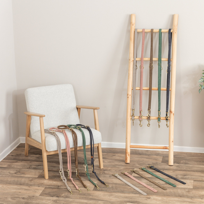 Trixie Pure smycz regulowana dla psa skórzana brązowa M-L: 2m/20mm