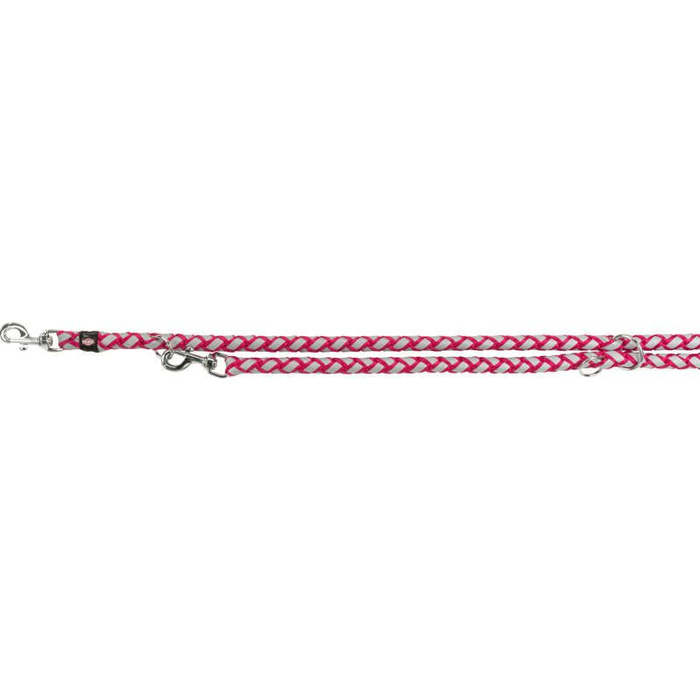 Trixie Smycz regulowana odblaskowa Cavo Reflect L–XL: 2m/18mm fuksja