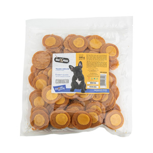 Hau&Miau Pausesnack przysmak talarki królicze o smaku sera 500g