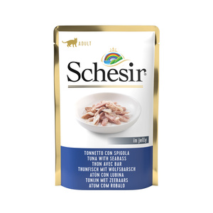 Schesir pouch tuńczyk labraks w galaretce 85g