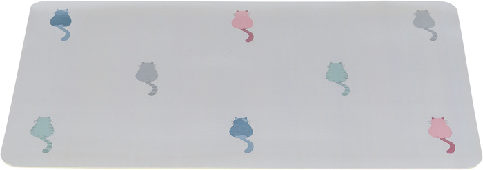 Trixie Podkładka pod miski dla kota plastik szałwiowa 44x28cm