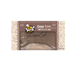 Lolo Pets Tort dla psa Love orzechowo-czekoladowy 250g