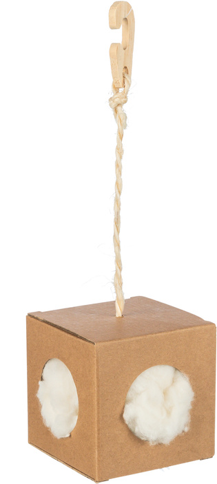 Trixie Pudełko z szarpanką do gniazda dla gryzoni kapok i karton 9x9x9cm 6g