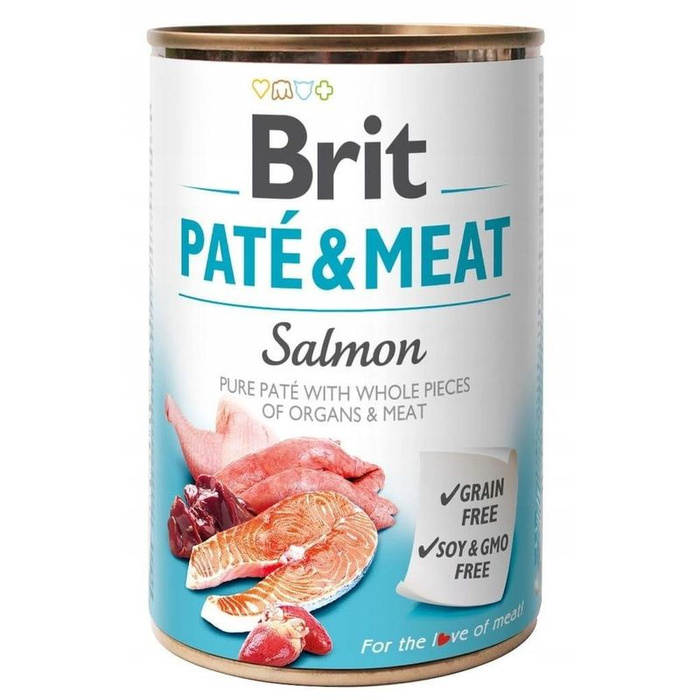 Brit Pate&Meat z łososiem 400g