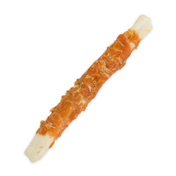 Hau&Miau Pausesnack przysmak dla psa patyk ze skóry owinięty kurczakiem 24cm śr. 3,2cm 500g
