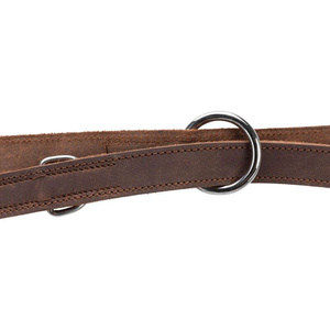 Trixie Smycz regulowana z grubej skóry Rustic XS-S: 2m/12mm ciemnobrązowa