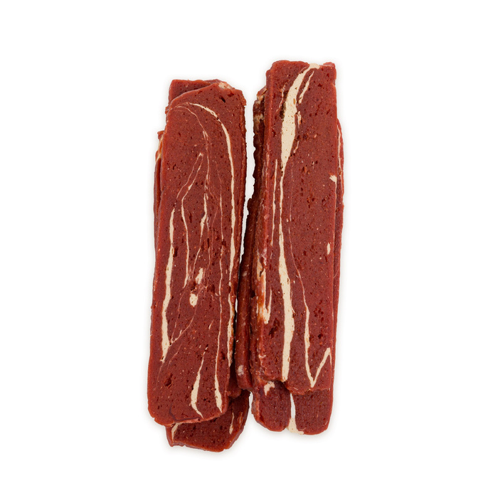 Hau&Miau Pausesnack przysmak dla psa marmurkowe paski z wołowiną 500g