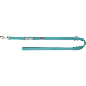 Trixie Smycz regulowana Premium taśma aqua XS-S: 2,00m/15mm