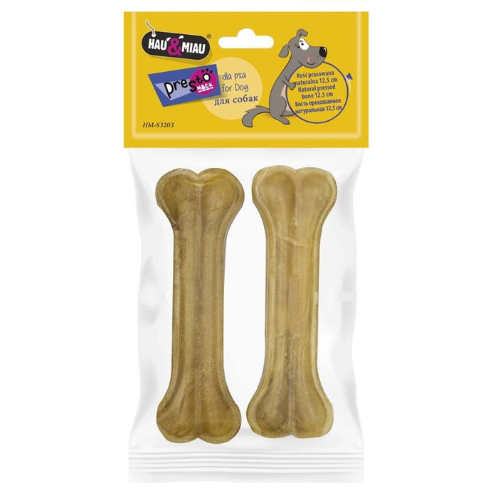 Hau&Miau kość prasowana naturalna 2szt 90g