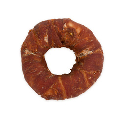 Hau&Miau Pausesnack przysmak dla psa donaty ze skóry owinięte kaczką 500g