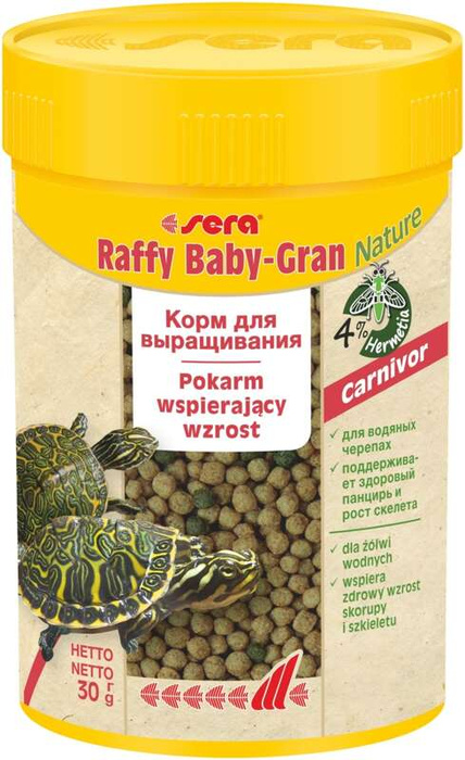 Sera Raffy Baby-Gran Nature 100 ml granulat gady pokarm wspierający wzrost