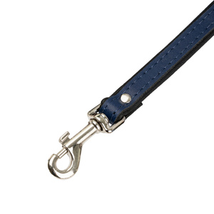 Barry King Smycz skórzana dla psa granatowy/czarny M-L 20mm/120cm