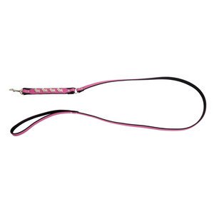 Barry King Smycz dla psa wzór pieski west 10mm/120cm różowa