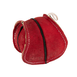 Barry King Zabawka dla psa piłka skórzana czerwona 8x8cm