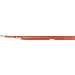 Trixie Smycz regulowana Premium taśma rdzawa M-L: 2,00m/20mm