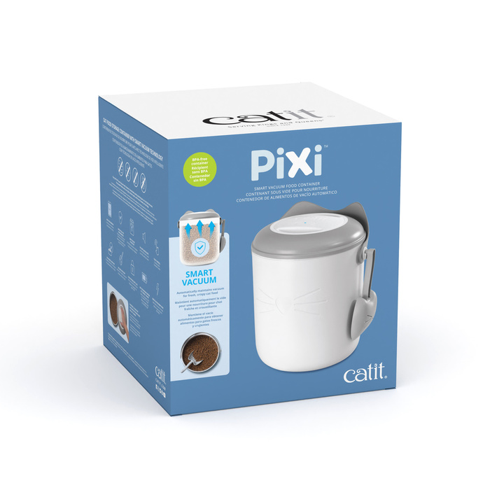 Catit Pixi pojemnik próżniowy na pokarm dla kota 9,6l/5,5kg 26x24,5x30,7cm z łopatką