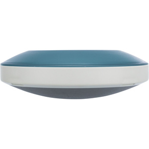 Trixie Miska dla psa Slow Feeding Rocking Bowl szara niebieska plastik/TPR 0,5l/23cm spowalniająca jedzenie
