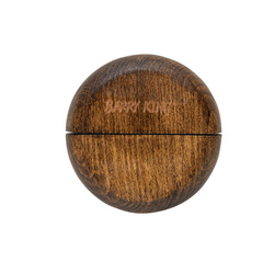 Barry King Grzebień 2 w 1 do wyczesywania pcheł okrągły drewno bukowe stal plastik PP średnica 9,2 cm