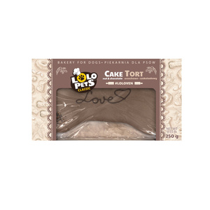 Lolo Pets Tort dla psa Love orzechowo-czekoladowy 250g