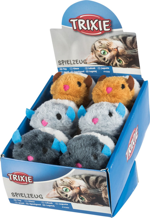 Trixie Zabawki pluszowe ruchome 12/box