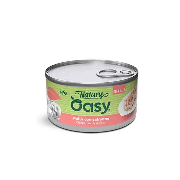 Oasy Natury Soft Jelly - Kurczak z łososiem 85g