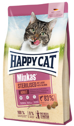 Happy Cat Minkas Sterilised Lachs dla kotów po sterylizacji łosoś 1,5kg