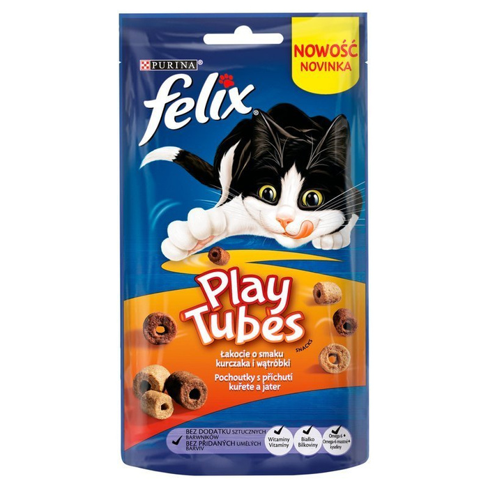 Felix Play Tubes kurczak z wątróbką 50g